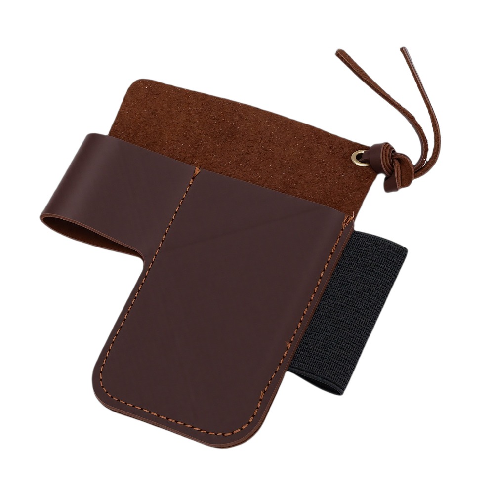 Edc Carry Belt Leather - Langlebige Multitool-Hülle aus Rindsleder mit Stiftschlaufe,
