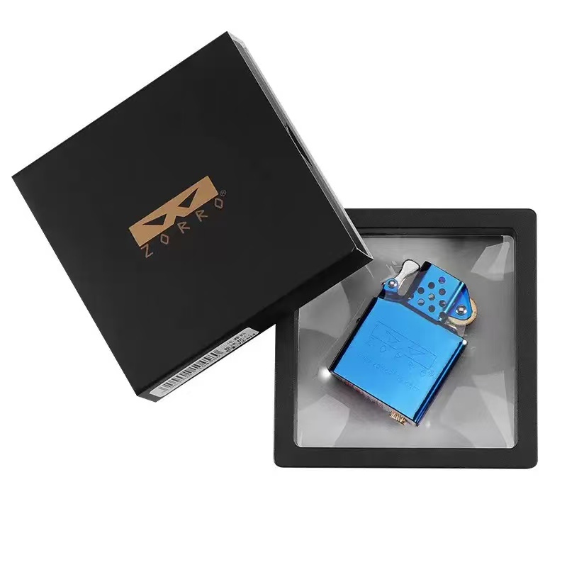Lighter Insert Zippo - Zorro-Uhrwerk, Feuerzeug, Marmor-Uhrwerk, Original-Kupfer, weißer Stahl,
