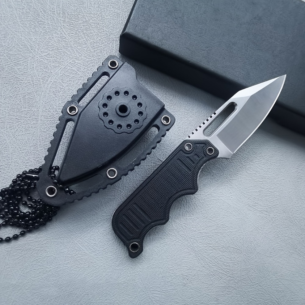 Everyday Carry (Edc) Knife - EDC Alltagsmesser mit feststehender Klinge, schwarzem