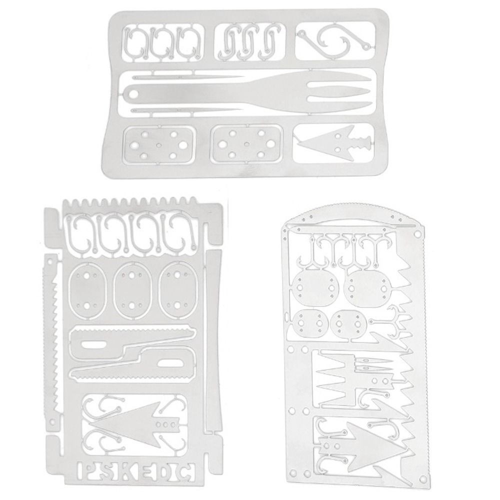 6 Stück Edelstahl-Angelkarten  – Multitool Credit Card Bewertung und Preis